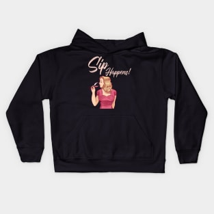 Wine lover - Sip happens. Kids Hoodie